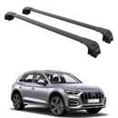 For Audi Q5 Sportback 2021-2025 Roof Rack Cross Bars Flush Rails Alu Black-1