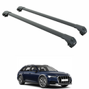 For Audi A6 C8 Allroad 2019-2025 Roof Rack Cross Bars Raised Rails Black-1