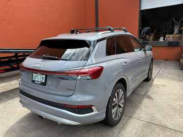 For Audi Q5 Sportback 2021-2025 Roof Rack Cross Bars Flush Rails Alu Silver - 0