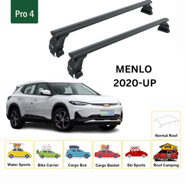 For Chevrolet Menlo 2020-2025 Roof Rack Cross Bars Normal Roof Alu Black - 0