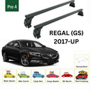 For Buick Regal (GS) 2017-2025 Roof Rack Cross Bars Normal Roof Black-2