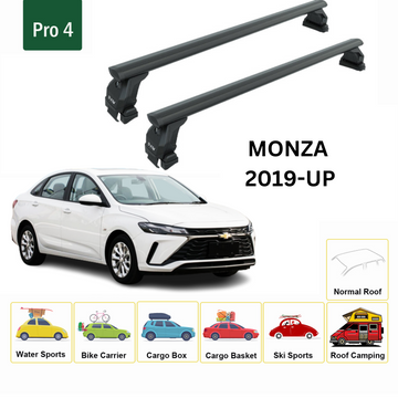 For Chevrolet Manzo 2019-2025 Roof Rack Cross Bars Normal Roof Alu Black - 0