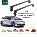 For Volkswagen ID.3 2020-2025 Roof Rack Cross Bar Normal Roof Alu Black-2
