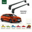 For Kia Proceed 2018-2025 Roof Rack Cross Bars Normal Roof Alu Black-2