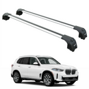 For Bmw X5 (G05) 2018-2025 Roof Rack Cross Bars Flush Rails Alu Silver-1