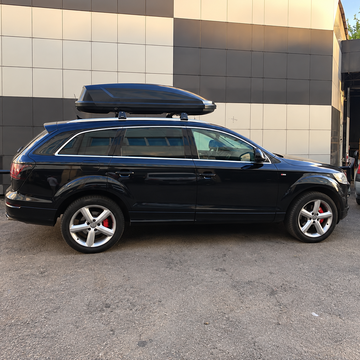 For Audi Q7 2007-2015 Roof Rack Cross Bars Flush Rails, Silver - 0