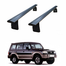 For Hyundai Galloper 1997-2003 Roof Rack Cross Bars Aluminum Rain Gutter Black-1