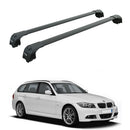 Für BMW X5 G05 2018-Up Dachträgersystem, Aluminium-Querstange, Metallhalterung, bündige Schienen, Silber-1