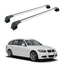Für BMW X5 G05 2018-Up Dachträgersystem, Aluminium-Querstange, Metallhalterung, bündige Schienen, Silber-1