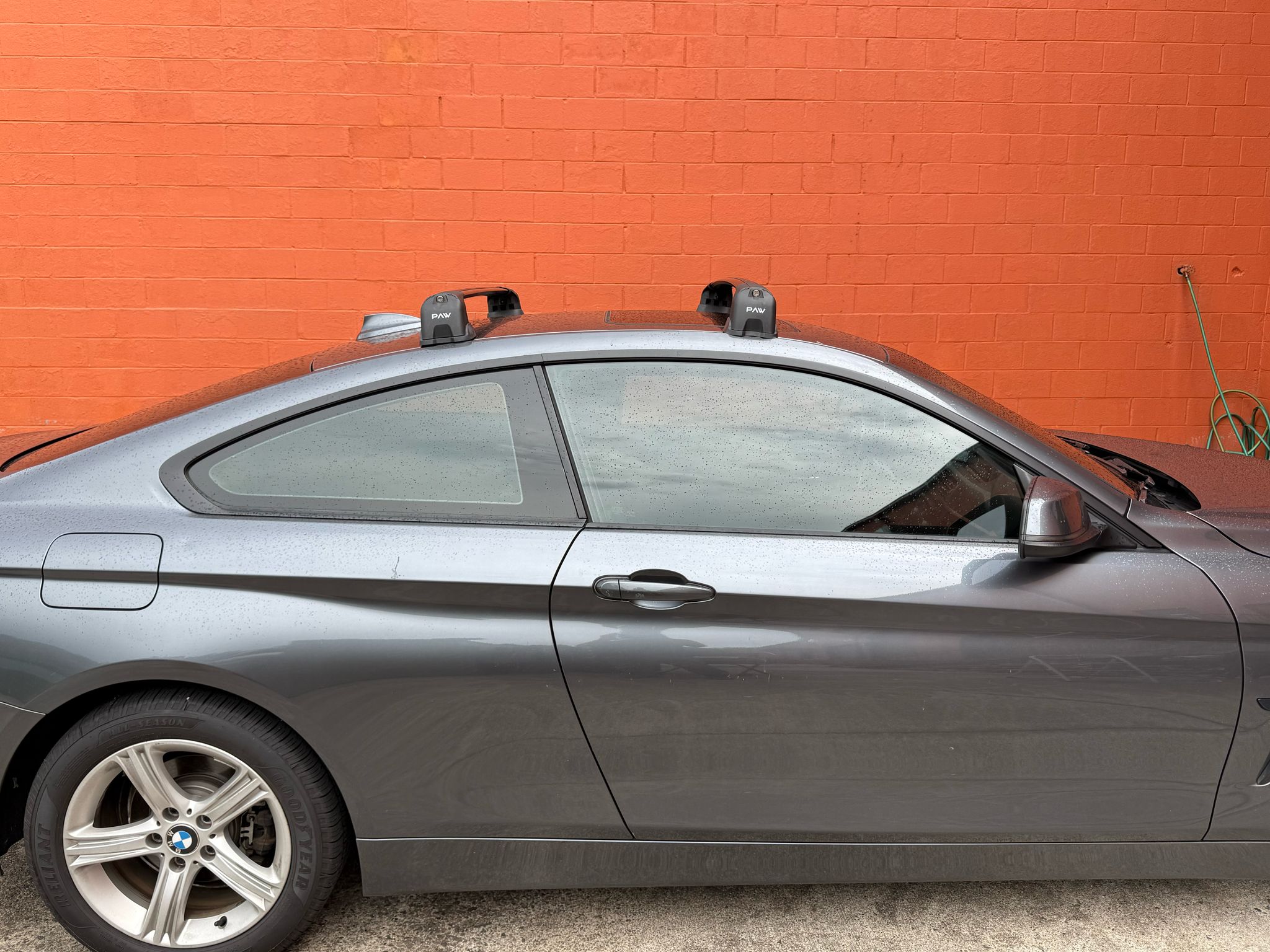 For Bmw 4 Series Gran Coupe (F36) 2014-2020 – Roof Rack Cross Bars (Fix Point, Aluminum, Black)