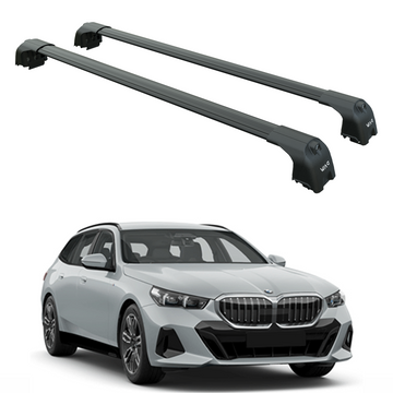For Bmw 5 Touring (G61) 2024-2025 Roof Rack Cross Bars Flush Rail, Black