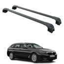 For Bmw 5 Wagon (G31) 2017-2023 Roof Rack Cross Bars Flush Rail, Black-1