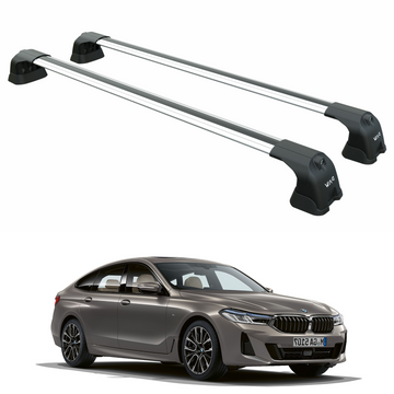 For Bmw 6 GT (G32) 2017-2025 Roof Rack Cross Bars Fix Point Alu Silver