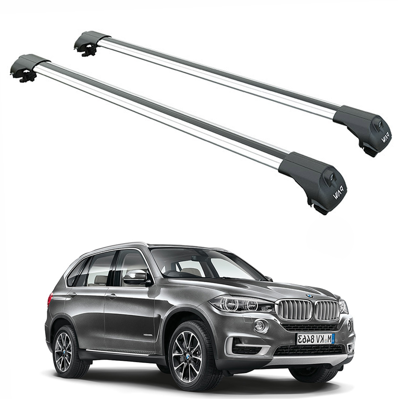 For Bmw X5 (F15) 2013-2018 Roof Rack Cross Bars Flush Rail Alu Sllver