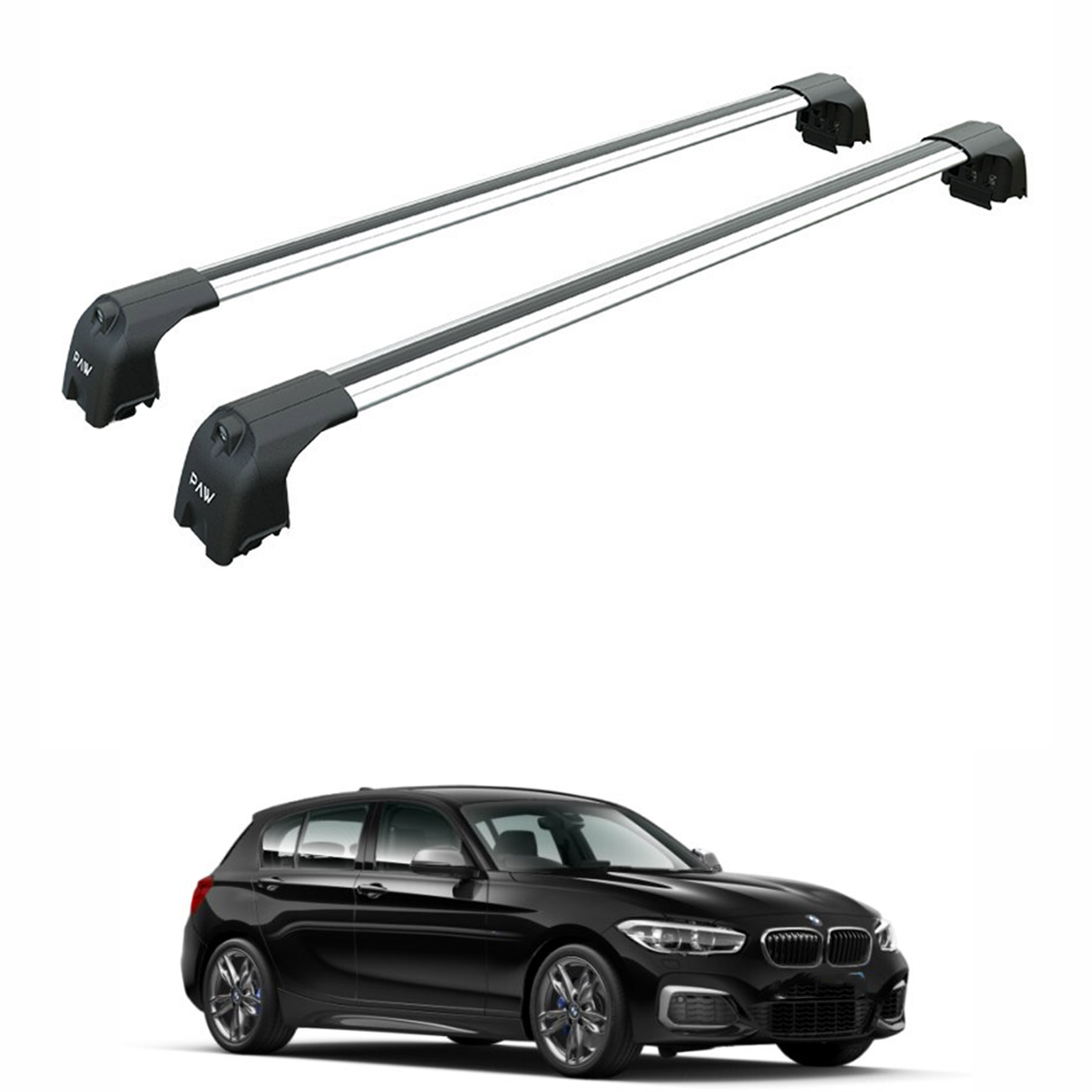 For Bmw 1 Series F20 2011-2019 Roof Rack Cross Bars Fix Point Silver