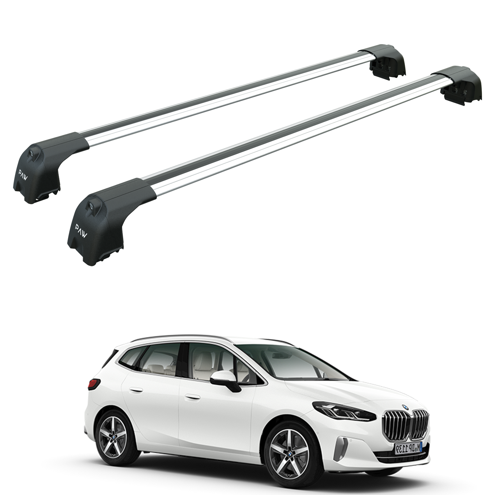 For Bmw 2 Active Tourer F46 2022-2025 Roof Rack Cross Bars Flush Rail Silver