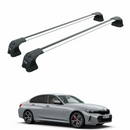 For Bmw 3 Sedan (G20) | 2018-2025 Roof Rack Cross Bars Fix Point, Silver-1