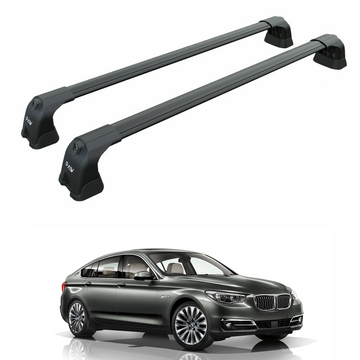 For Bmw 5 GT (F07) 2009-2017 Roof Rack Cross Bars Fix Point, Black