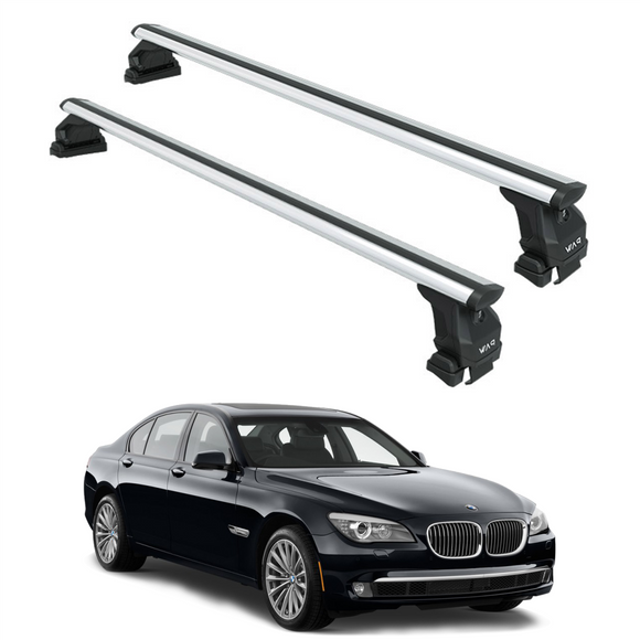 For Bmw 7 Sedan 2007-2016 (F01/02) Roof Rack Cross Bars Normal Roof Silver