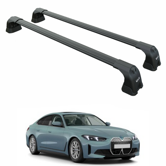 For Bmw i4 (G26) 2021-2025 Roof Rack Cross Bars Fix Point Alu Black