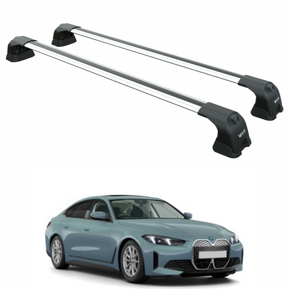 For Bmw i4 (G26) 2021-2025 Roof Rack Cross Bars Fix Point Alu Silver