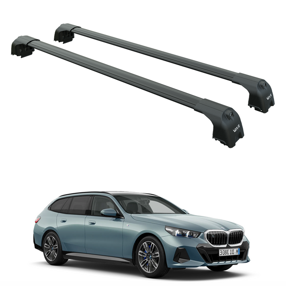 For Bmw i5 Wagon (G61) 2024-2025 Roof Rack Cross Bars Flush Rail Black