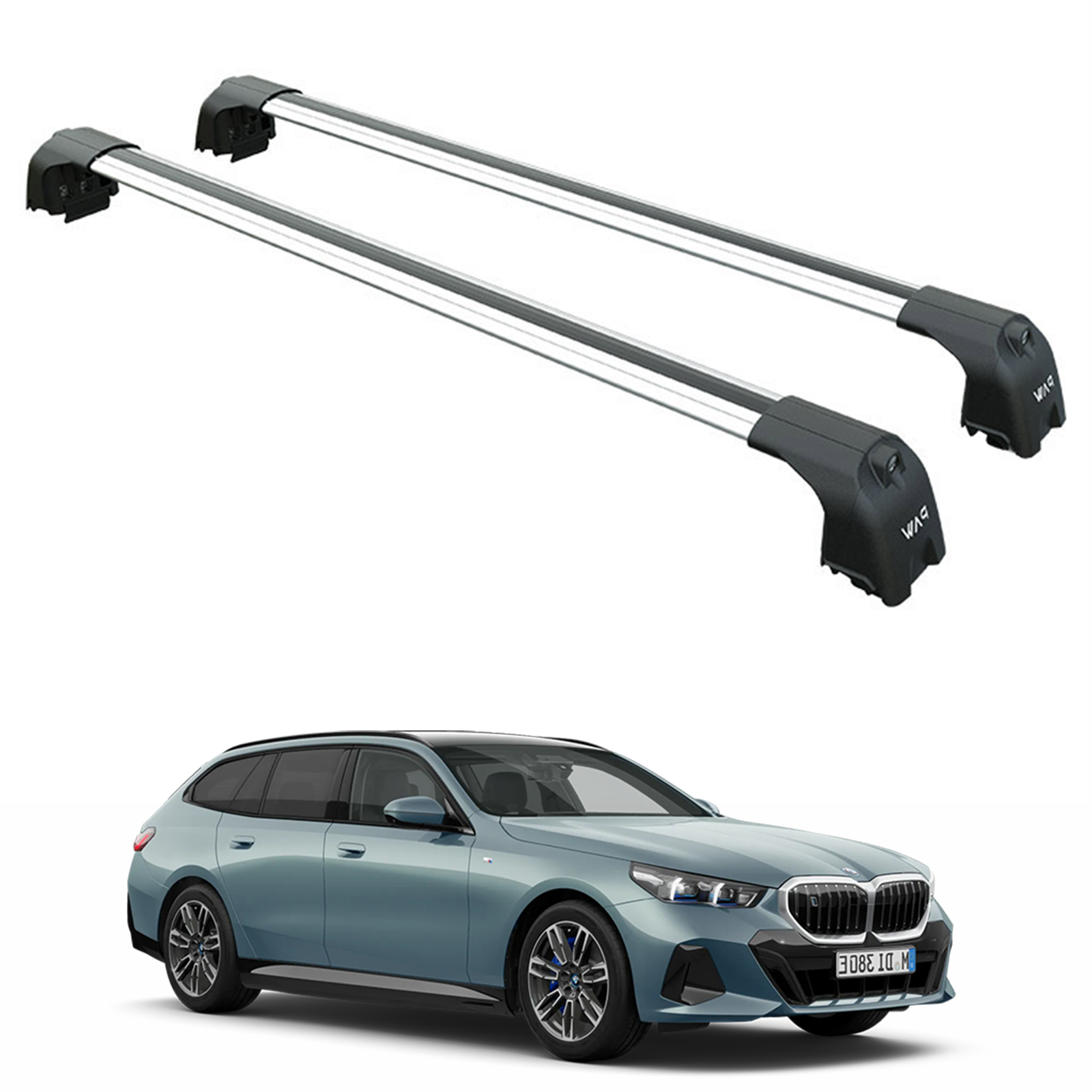 For Bmw i5 Wagon (G61) 2024-2025 Roof Rack Cross Bars Flush Rail Silver