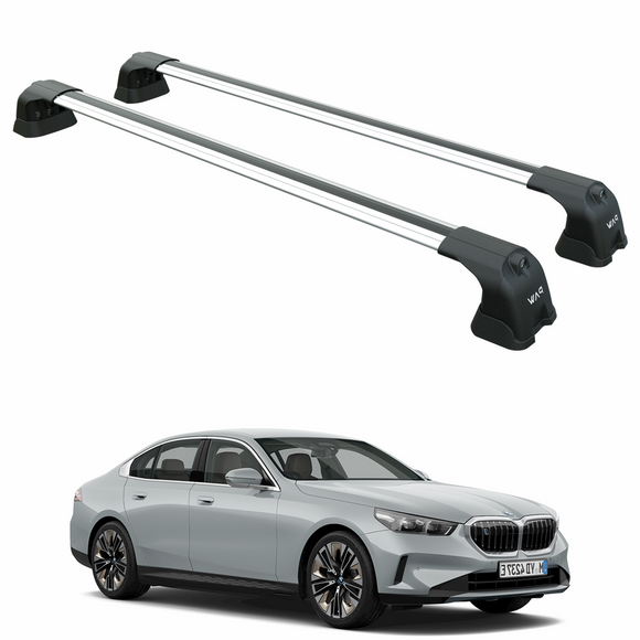 For Bmw i5 (G60) 2023-2025 Roof Rack Cross Bars Fix Point Alu Silver