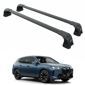 For Bmw iX (I20) 2021-2025 Roof Rack Cross Bars Fix Point, Black