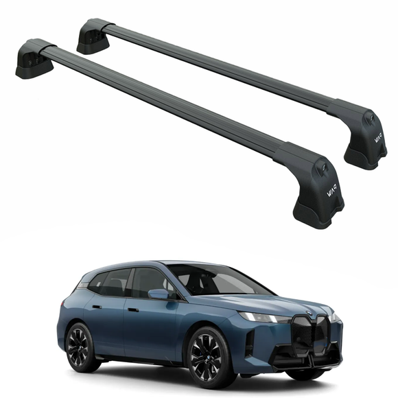 For Bmw iX (I20) 2021-2025 Roof Rack Cross Bars Fix Point, Black