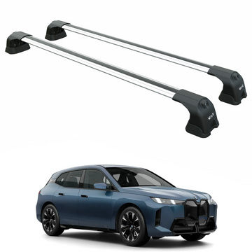 For Bmw iX (I20) 2021-2025 Roof Rack Cross Bars Fix Point, Silver
