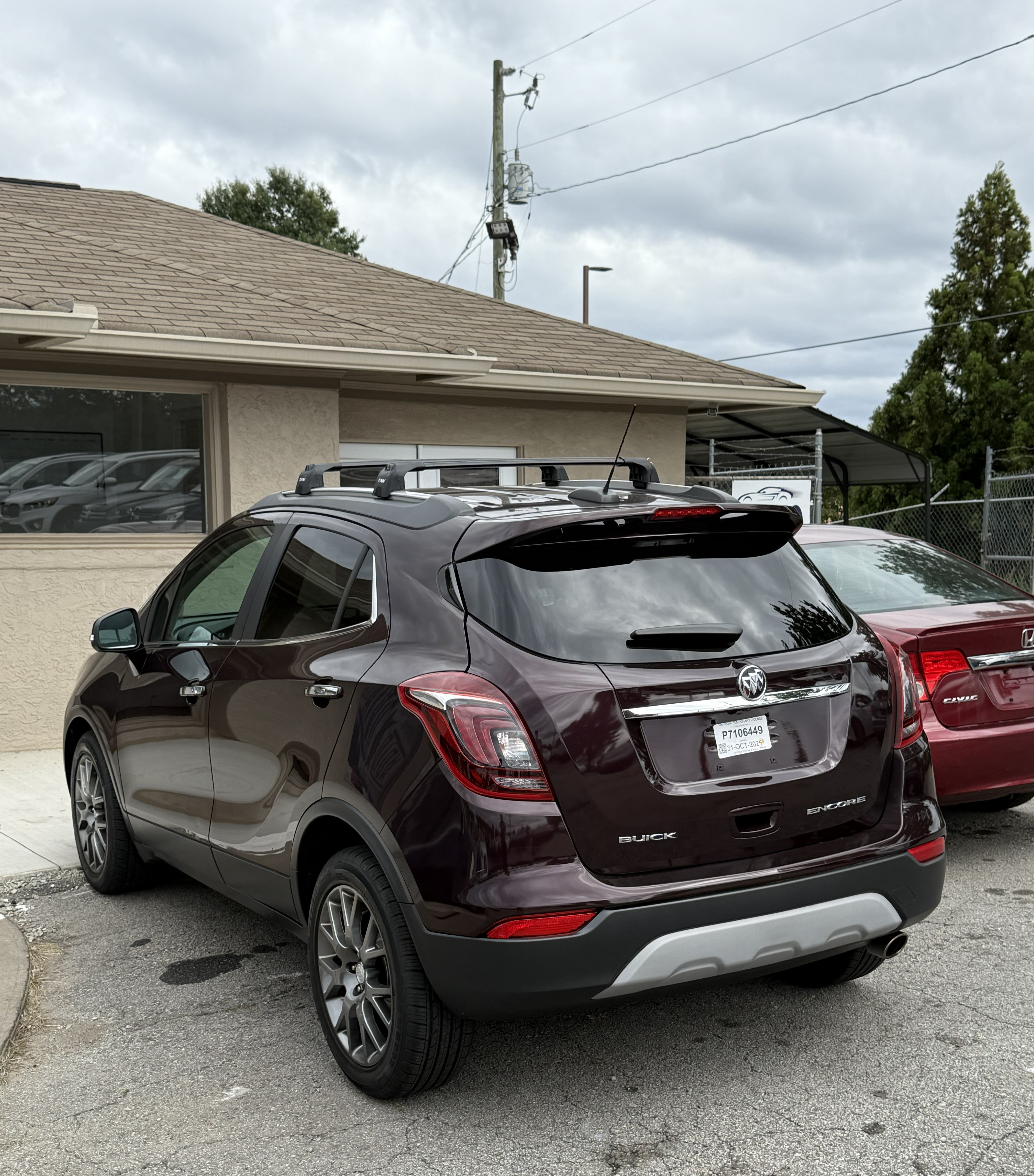 For Buick Encore 1st Gen (2012-2019) Roof Rack Cross Bars Flush Rails, Black
