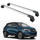 For Buick Encore 1st Gen (2012-2019) Roof Rack Cross Bars Flush Rails, Silver-1