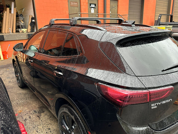 For Buick Envision (2021- Up) Roof Rack Cross Bars Flush Rails, Silver