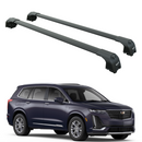 For Cadillac XT6 Cross (2017-2025) Roof Rack System, Aluminium Cross Bar, Flush Rails, Black-1