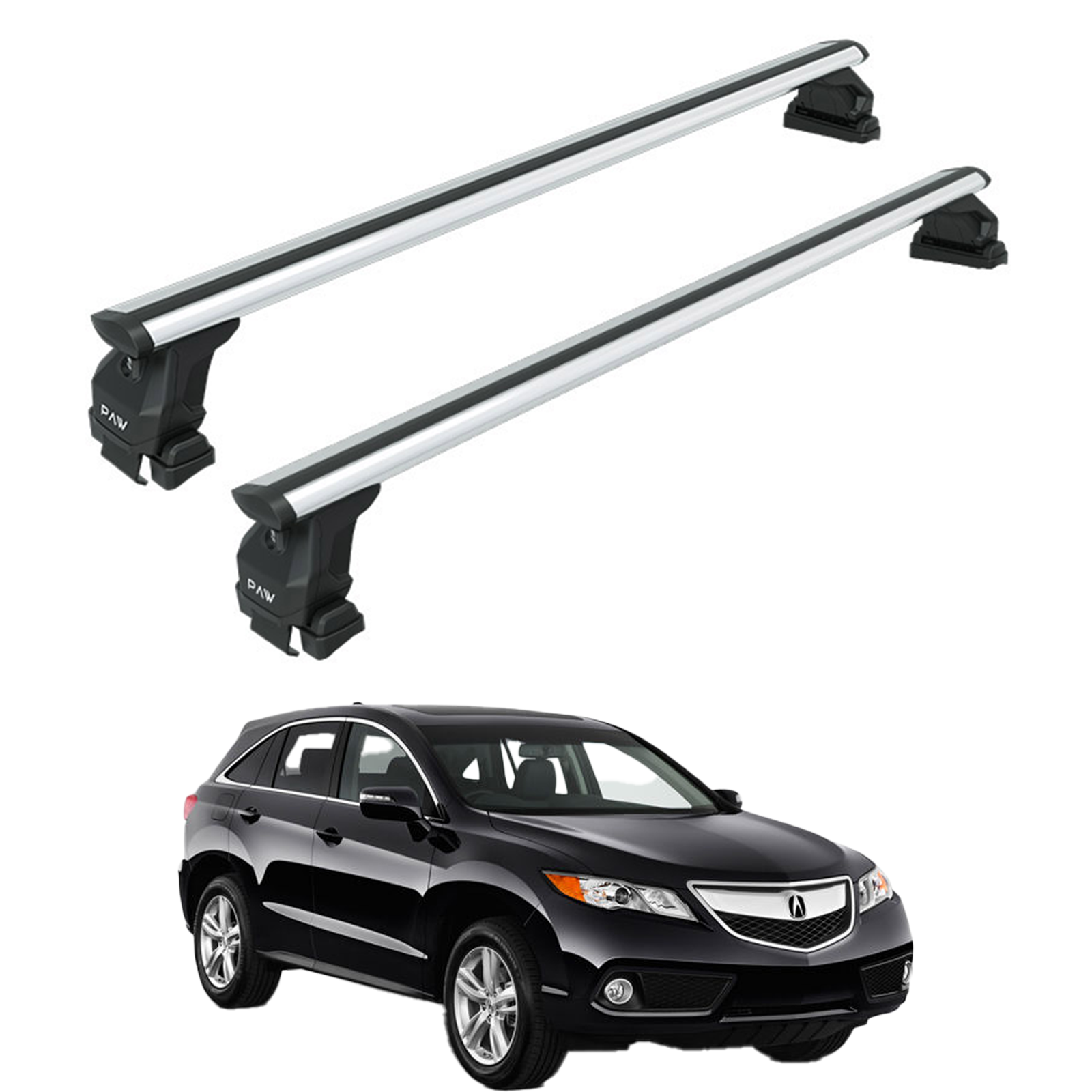 For Acura RDX 2006-Up Roof Rack Cross Bars Normal Roof Alu Silver