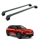 Für Acura ZDX 2024-Up Dachträger Querträger Metallhalterung Flush Rail Point Alu Schwarz-1
