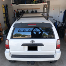 For Toyota 4Runner (N 120/130/180) 1990-2002 Roof Rack Cross Bars Fix Channeled Black-2