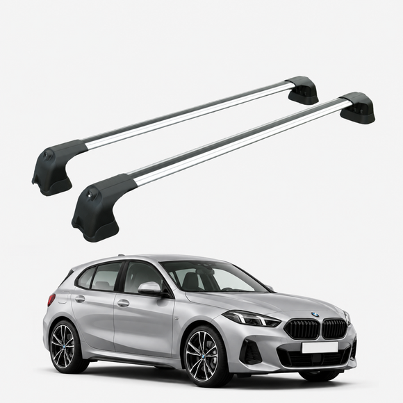 For BMW  1 Series (F70) 2025-Up Roof Rack Cross Bars Fix Point Silver
