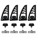 T-Slot Load Stops for Truck Crossbars, 4-Pack Adjustable Hard Plastic Cargo Stoppers for Ladders, Kayaks, Lumber and More, Compatible with Most T-Slot Roof Rack and Bed Rack Systems-2