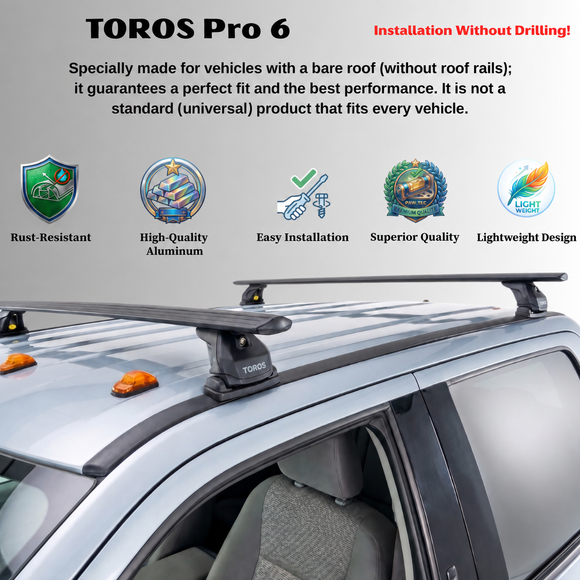 For Rivian R1S R2 2022-Up Roof Rack Cross Bars Fix Point Aluminum Silver