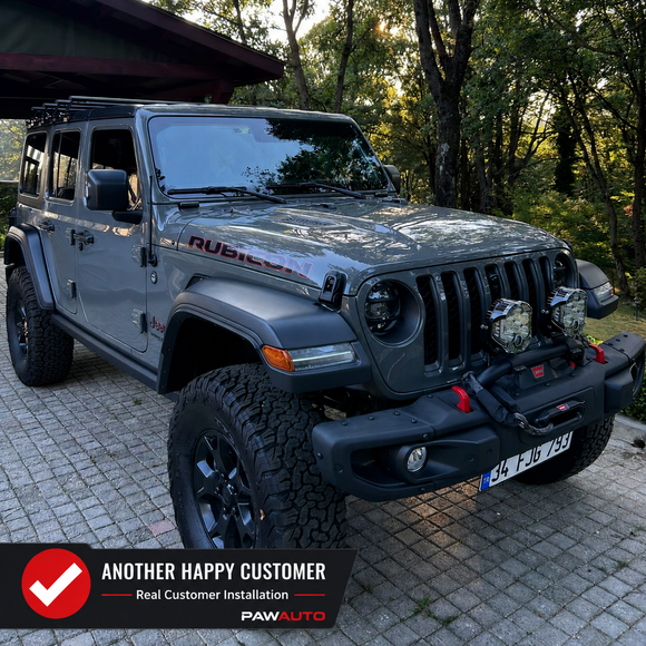 For Jeep Wrangler JL 2018-2025 Hardtop Roof Rack Cross Bars – T-Slot Aluminum, Rain Gutter Mount, No Drill | Silver