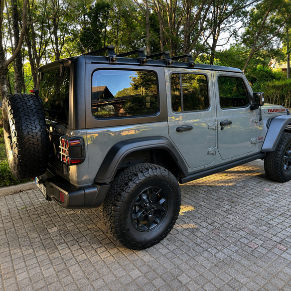 For Jeep Wrangler JL 2018-2025 Hardtop Roof Rack Cross Bars – T-Slot Aluminum, Rain Gutter Mount, No Drill | Silver