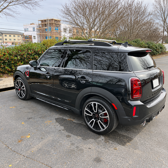 For MINI Countryman 2nd Gen F60 2017-2023 Roof Rack Cross Bars Raised Rail Black
