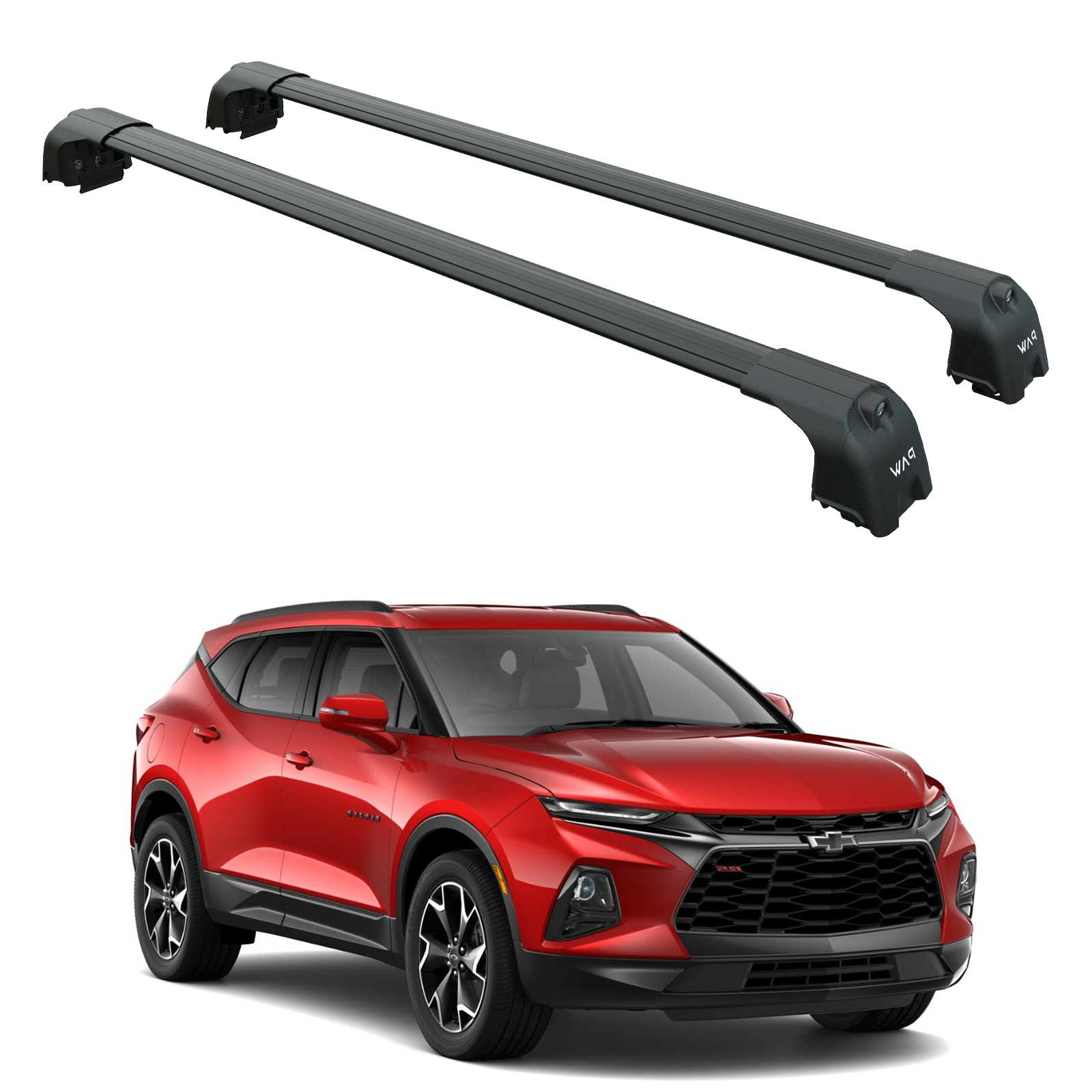 Chevrolet Blazer Roof Rack Cross Bars (2019-2025) | T-Slot | Sunroof ...