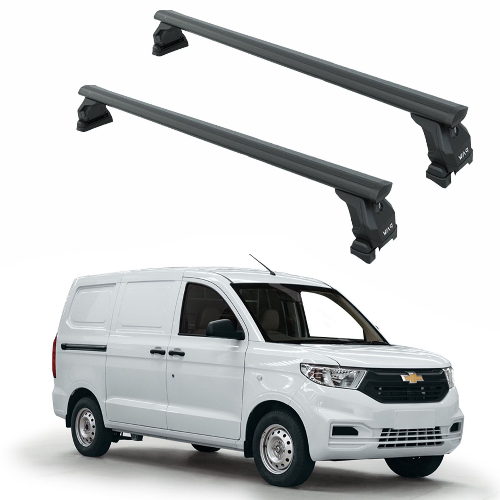 For Chevrolet N400 (2019-2025) Roof Rack Cross Bars Metal Bracket Fix Pro, Black