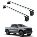 Für Chevrolet Silverado 1500/2500 2019-Up Dachträgersystem, Aluminium-Querstange, Metallhalterung, normales Dach, Schwarz-1