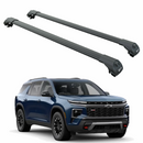 Chevrolet SUV with roof rack bars on a white background