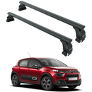 For Citroen C3 B618 2016-2025 Roof Rack System, Aluminium Cross Bar, Normal Roof, Black-1