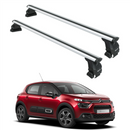 For Citroen C3 B618 2016-2025 Roof Rack System, Aluminium Cross Bar, Normal Roof, Silver-1
